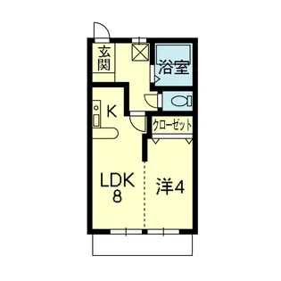 ハイム・エクセレント・ヨコテ【1階】の間取り