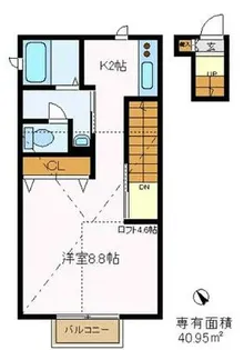 サンボヌール【2階】の間取り