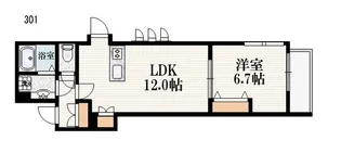 ペニーレーン上北沢【3階】の間取り
