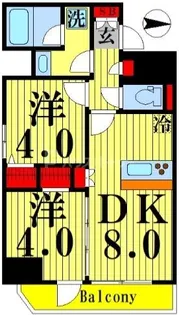 ティモーネグランデ錦糸町【4階】の間取り