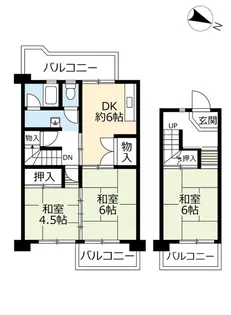 UR保見【9階】の間取り