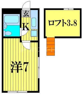 ロフティカゴメ【1階】の間取り