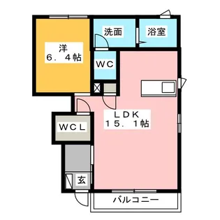 わたつみA棟【1階】の間取り