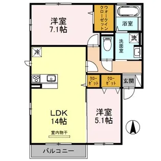 メゾンベール【2階】の間取り