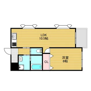 レクシア上新庄【3階】の間取り