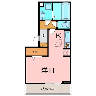 カーサコモド【1階】の間取り
