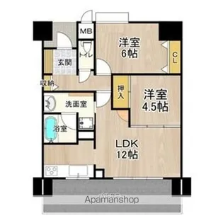 フェニックス堺東【9階】の間取り