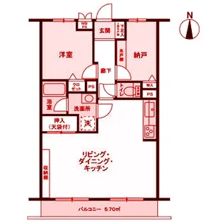 ライオンズマンション井土ヶ谷第7【2階】の間取り