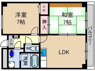 ロアジール西口【4階】の間取り