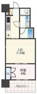 RJRプレシア熊本駅前【2階】の間取り