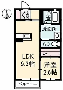 シャーメゾン ジュネス【1階】の間取り