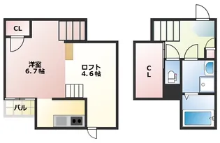 ADC新外クルーク【1階】の間取り