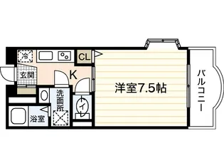 ソフィアコートリバーサイド天満【4階】の間取り