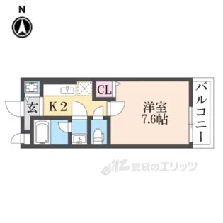シェリール武庫之荘【2階】の間取り
