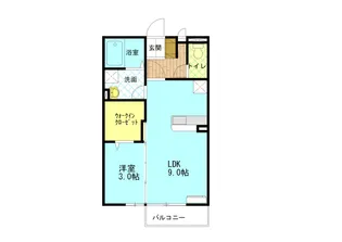 リビングタウンいせ H棟【2階】の間取り
