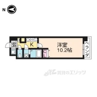 サンシティ烏丸高辻【6階】の間取り
