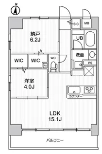 ラグゼナ浦和【5階】の間取り
