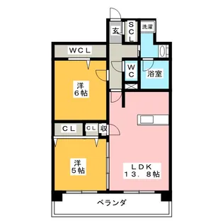 プレサンスロジェ上前津駅前II【15階】の間取り