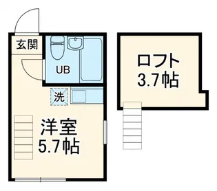 ユナイトさくらサイフェルト【1階】の間取り