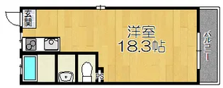 コーポレックス【4階】の間取り
