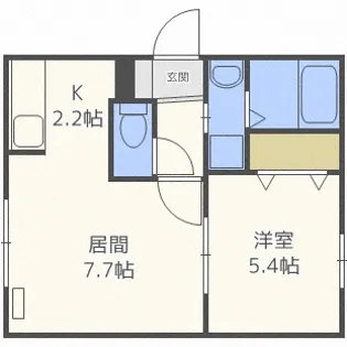 ヤーム手稲ステーション【3階】の間取り