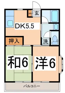 ハイム近藤【1階】の間取り