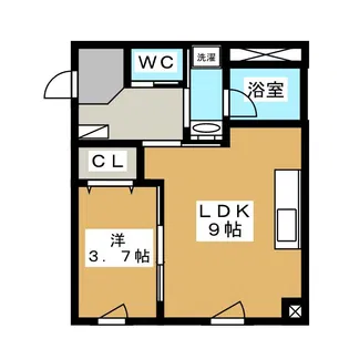 C・R AGATA【3階】の間取り