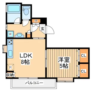 アーサクラスト横浜【2階】の間取り