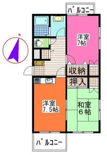 ウィステリア・3【2階】の間取り
