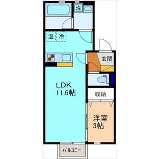 アペックスかほく【2階】の間取り