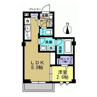 ラシーネダイシヒルズ弐番館【2階】の間取り