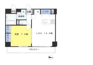 メルヴェーユイイダ北園【5階】の間取り