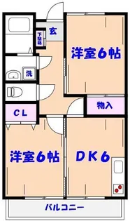 ベルシャブル【1階】の間取り