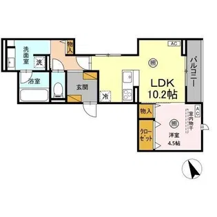 D-Invest陣場【2階】の間取り