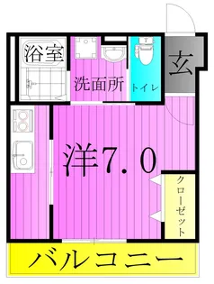 Libra六町【2階】の間取り