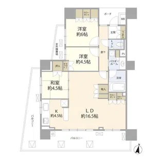 ヴィークステージ北千住ウエストレジデンス(011701)【4階】の間取り