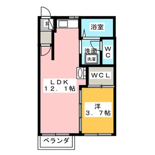 メゾン北山中【2階】の間取り