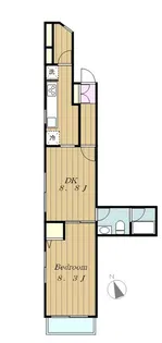 アパートメントライブライフ【3階】の間取り
