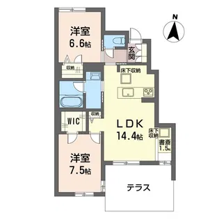 リラフォート元町【1階】の間取り