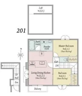 Windsor Court North【2階】の間取り