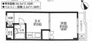 サンライズ梶ヶ谷【2階】の間取り