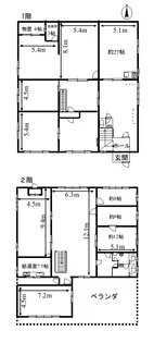 群馬県北群馬郡吉岡町大字小倉【一戸建】の間取り