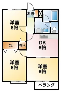 千葉県茂原市七渡【アパート】の間取り