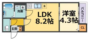 ciel甲子園(シエルコウシエン)【3階】の間取り