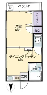 第2みよし荘【1階】の間取り