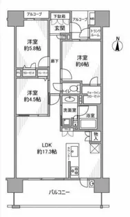 プレサンスロジェ大垣駅前【11階】の間取り