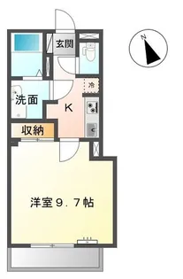 ヴィア和来II【1階】の間取り