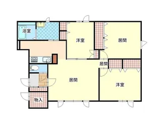 北海道旭川市末広六条1【アパート】の間取り