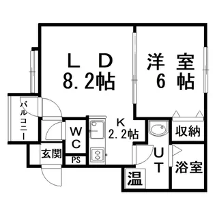 フリーダムII【1階】の間取り