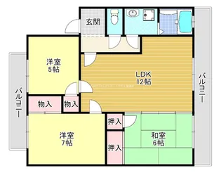 三上ハイツ【2階】の間取り